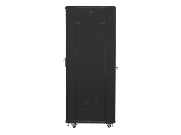 Lanberg FF01 series - Rack kabinet - med 4 køleblæsere - fritstående, gulvstående - sort, RAL 9004 - 37U - 19