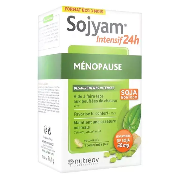 Nutreov Physcience Soja e Inhame Intensivo 24h Menopausa 90 comprimidos