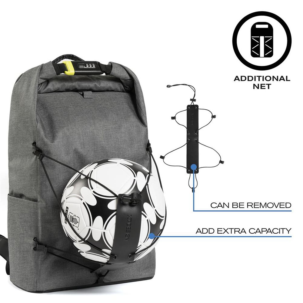 XD Design Bobby Urban Lite Anti-Diefstal Rugzak grey