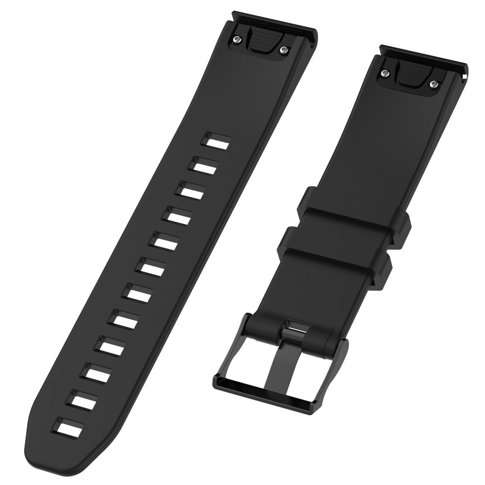 Garmin Forerunner 955 Silikon Sport Armband mit 22mm Schnellverschluss (170-220 mm) - Schwarz