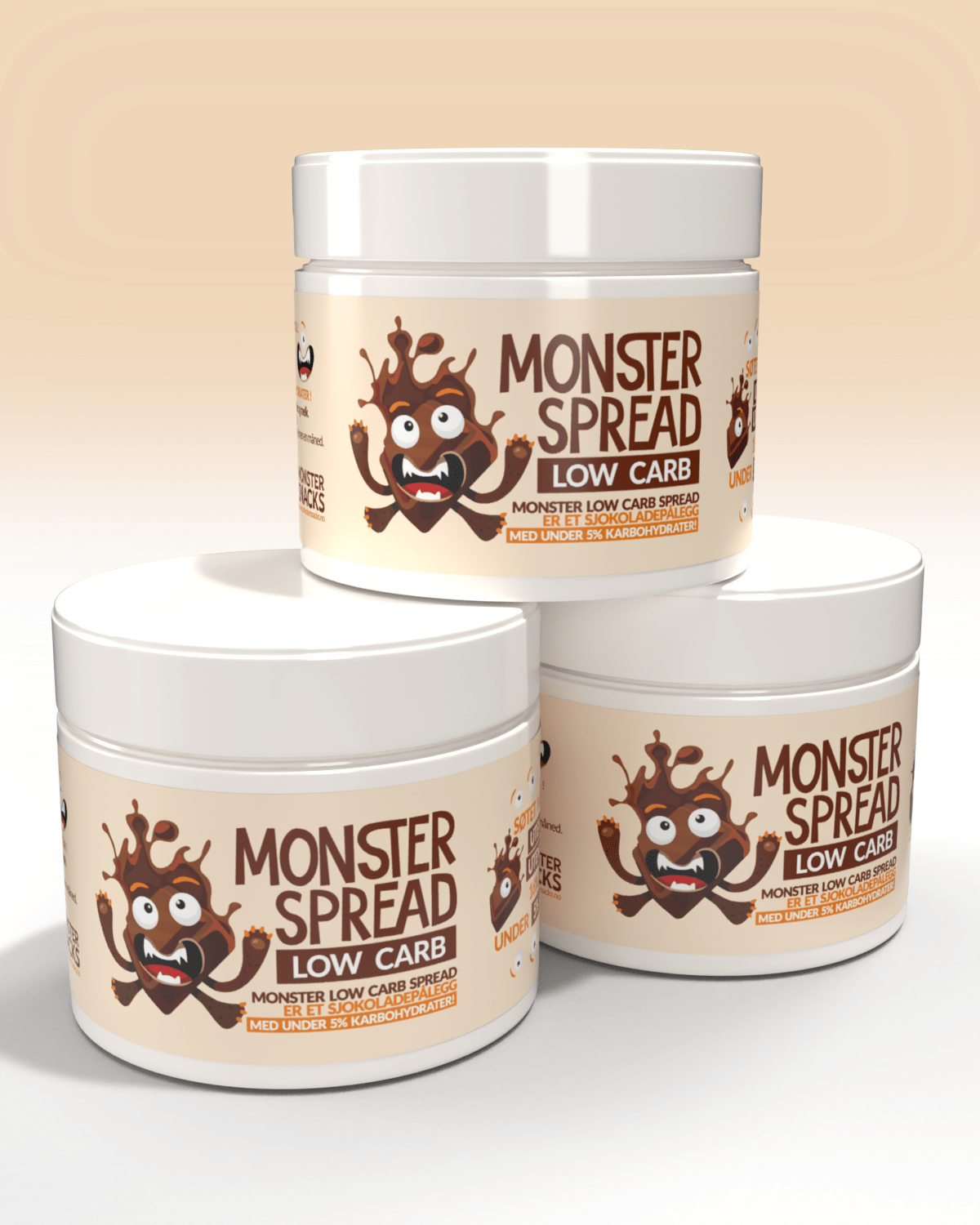 Monster Erytritol Chocolate Spread 3x250g - TREPAKNING!