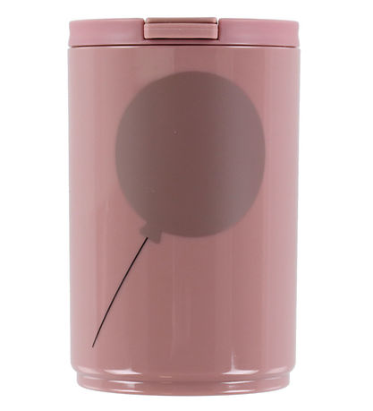 Design Letters Becher m. Strohhalme - Travel - 330 ml - Rosa