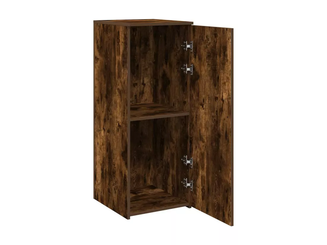 Armoire de rangement chêne fumé 40x45x103,5cm bois d'ingénierie