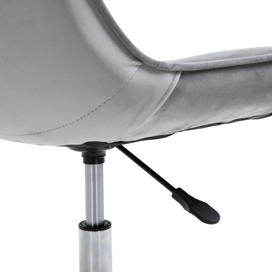 HOMCOM Drehstuhl im Retro-Stil grau