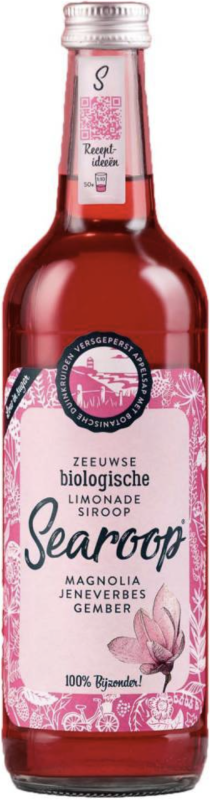 searoop Biologische Limonadesiroop Magnolia Jenever & Gember 500 milliliter