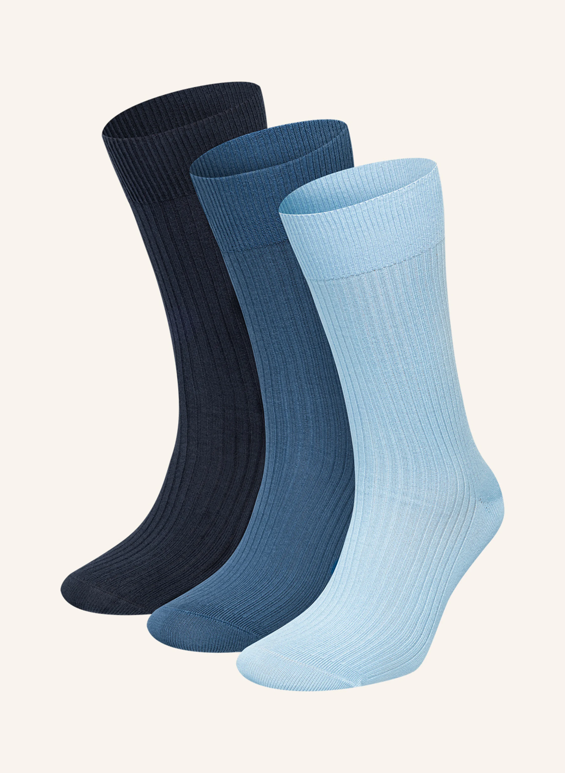DillySocks 3er-Pack Socken PREMIUM RIBBED COLLECTION