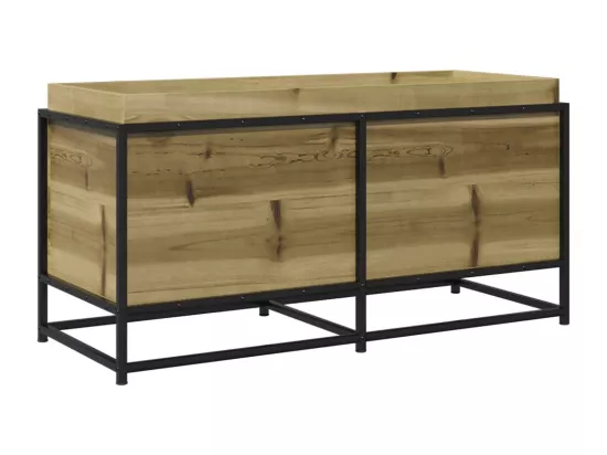 Jardinière bac lit surélevé bois marron 100 x 40 x 50 cm 02_0037267