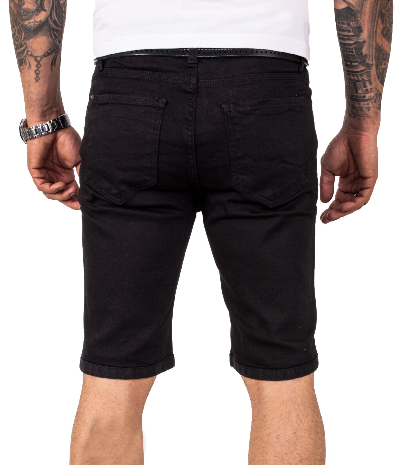 Rock Creek Shorts Jeansshorts Schwarz Regular Fit