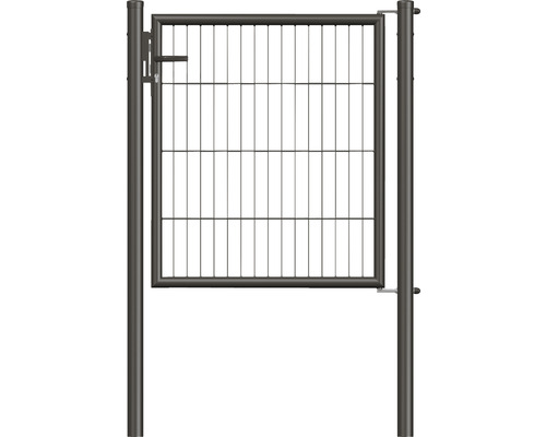 Enkele poort van metaalgaas, ALBERTS 100 x 75 cm, inclusief palen 6 x 6 cm, antraciet