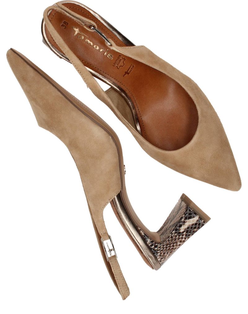 Tamaris Slingbacks Beige Dames