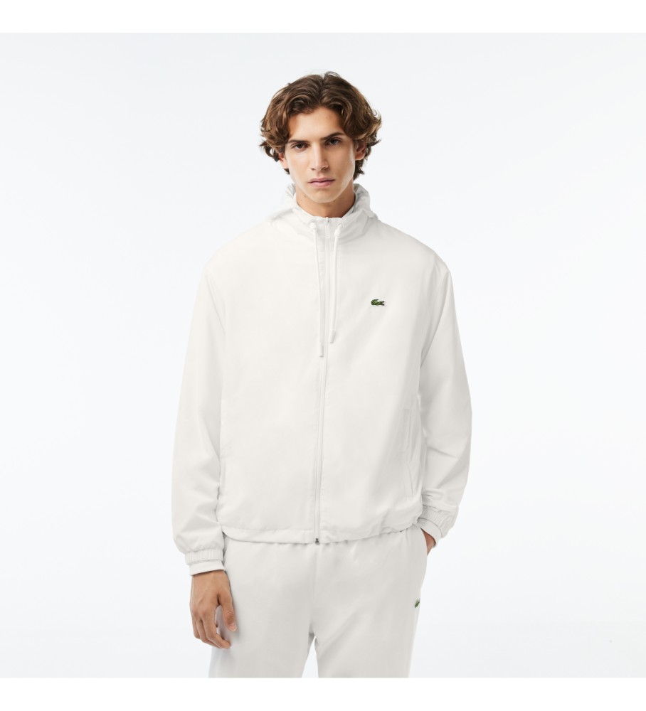 Jaqueta esportiva branca Lacoste