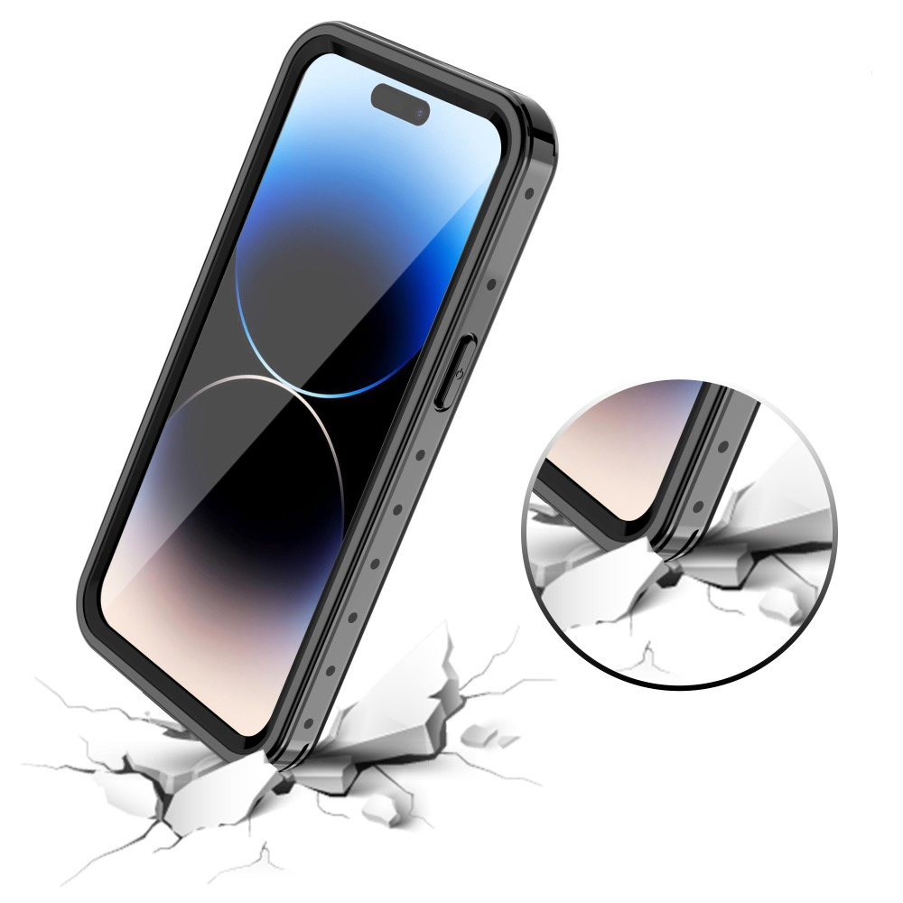 iPhone 14 Pro Wasserfeste Outdoor Schutz Hülle (IP68) - Schwarz