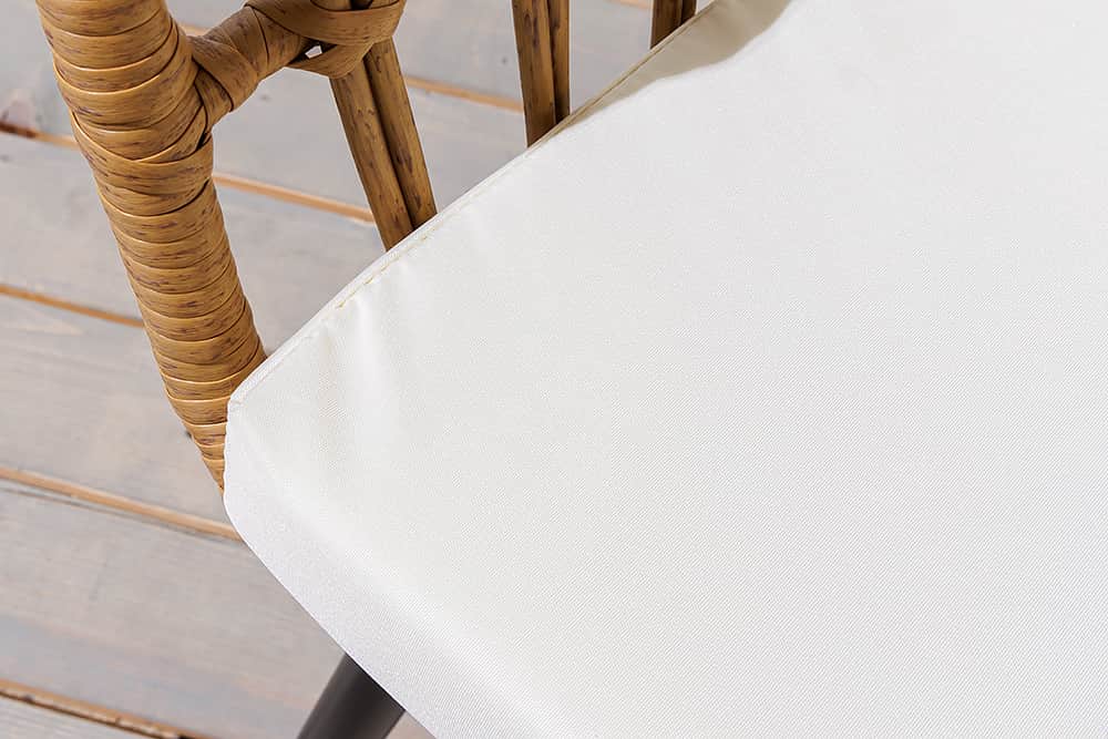 Outdoor Gartenlounge PARIS natur Rattan Gartenmöbel-Set inkl. Wechselbezügen grau creme