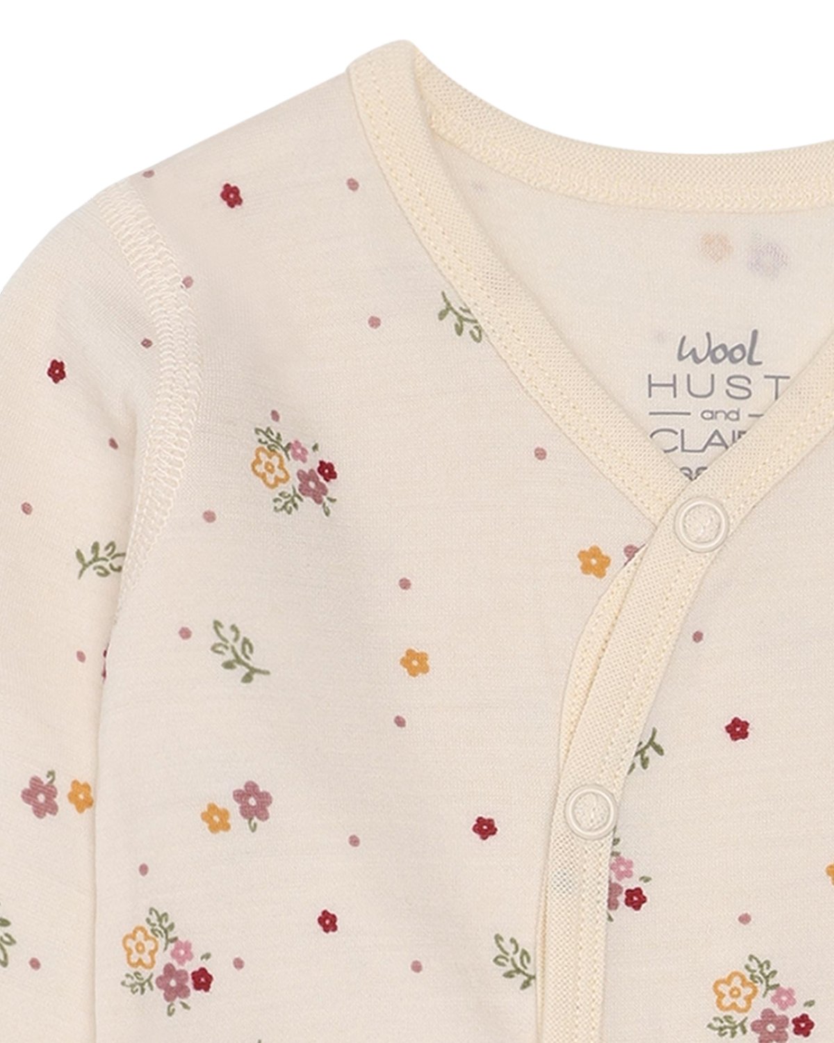 Ullpysj Baby – Heldress med trylleføtter – Ull/Bambusviskose | Mobi Flora
