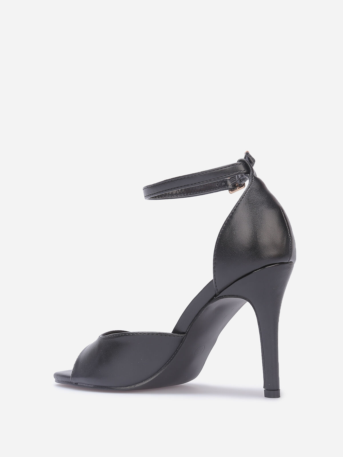 Sandales à talon aiguille- Noir