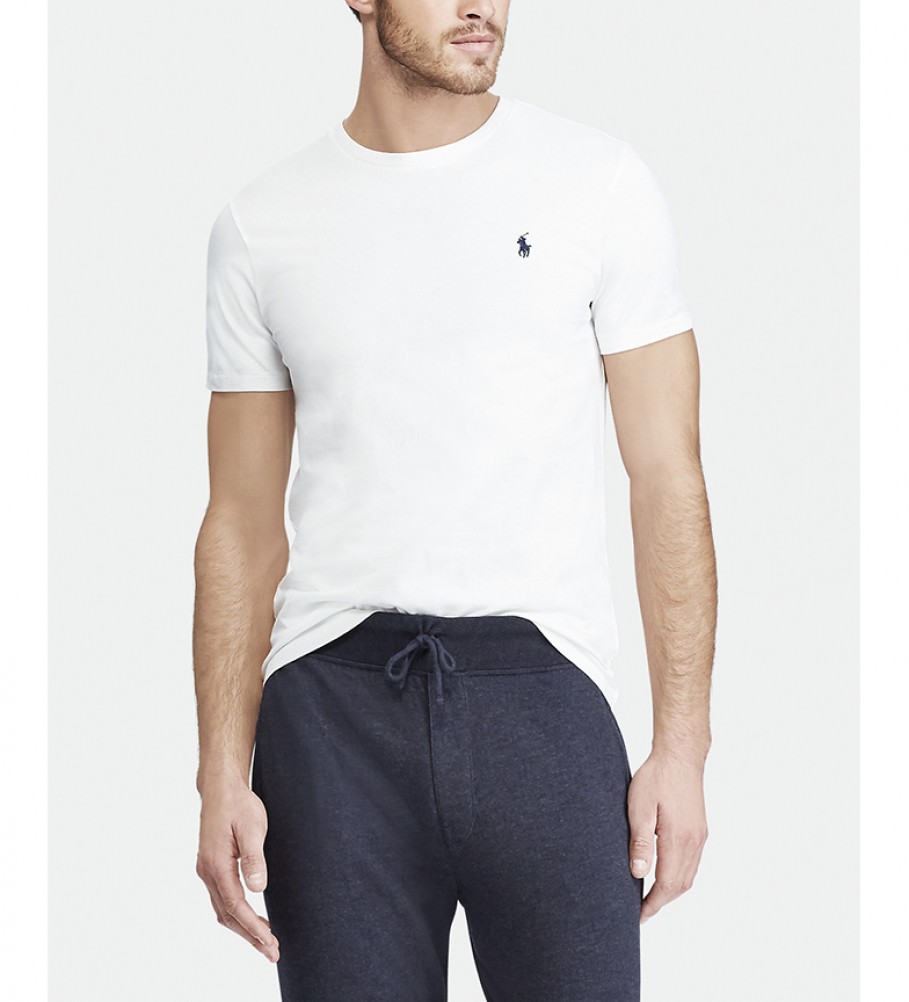 Camiseta Ralph Lauren Custom Fit Knit branca