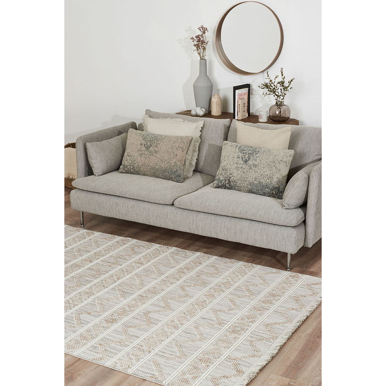 Nazar Rugs Tapis Bali 731 beige - 80x150 cm
