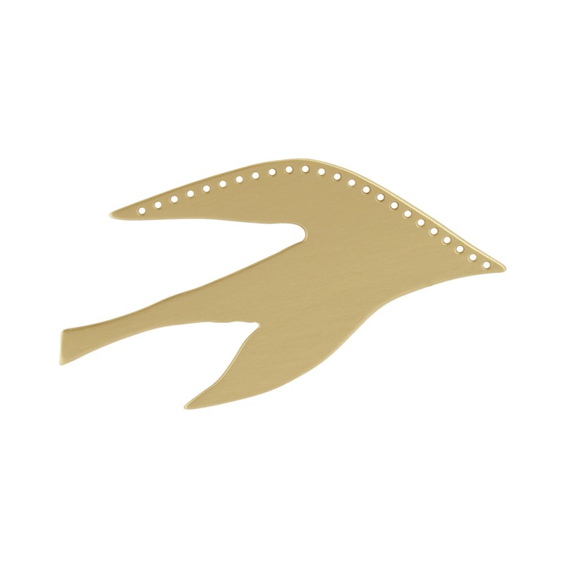 Broche Laiton Forme d'Oiseau