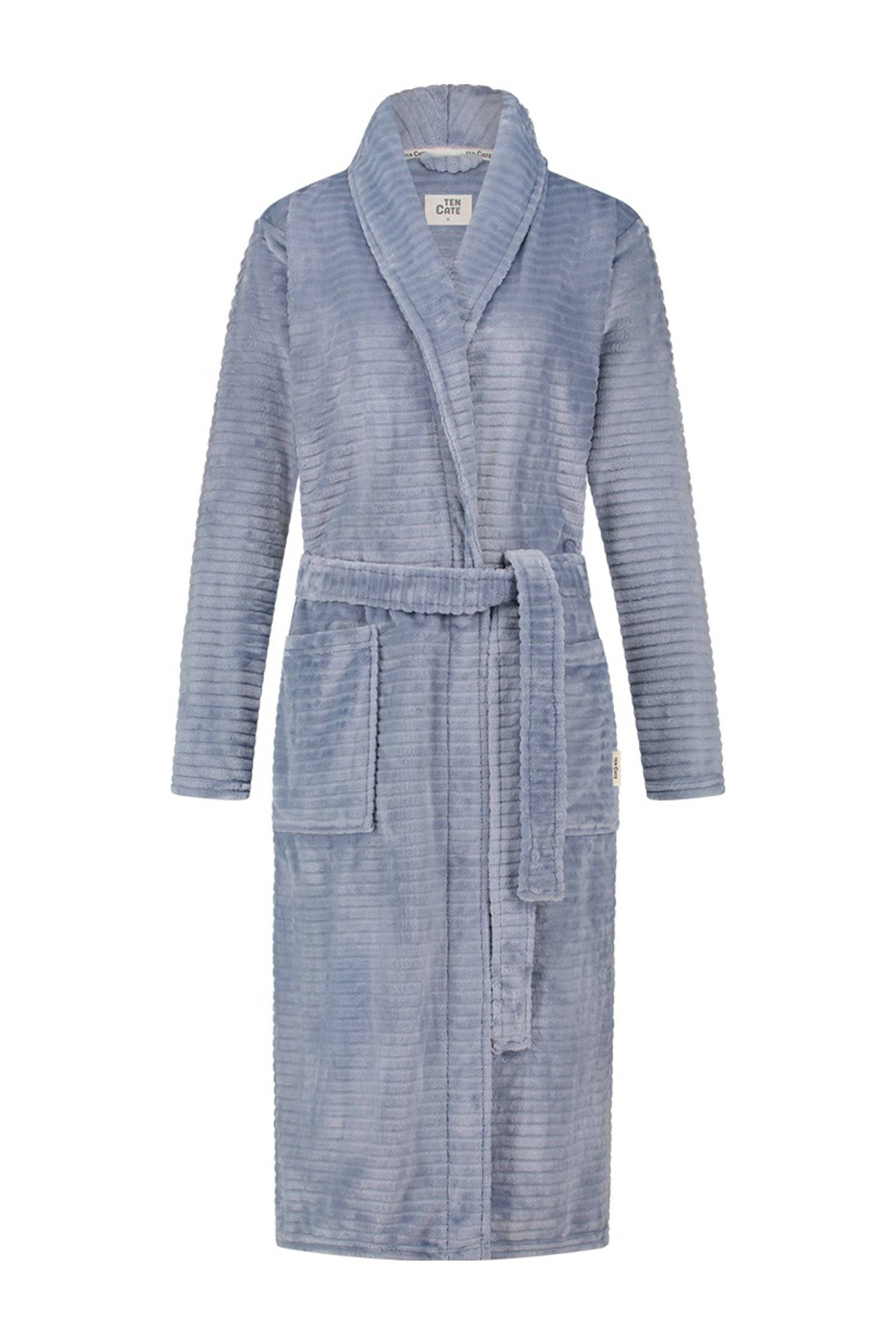 ten Cate fleece badjas lichtblauw