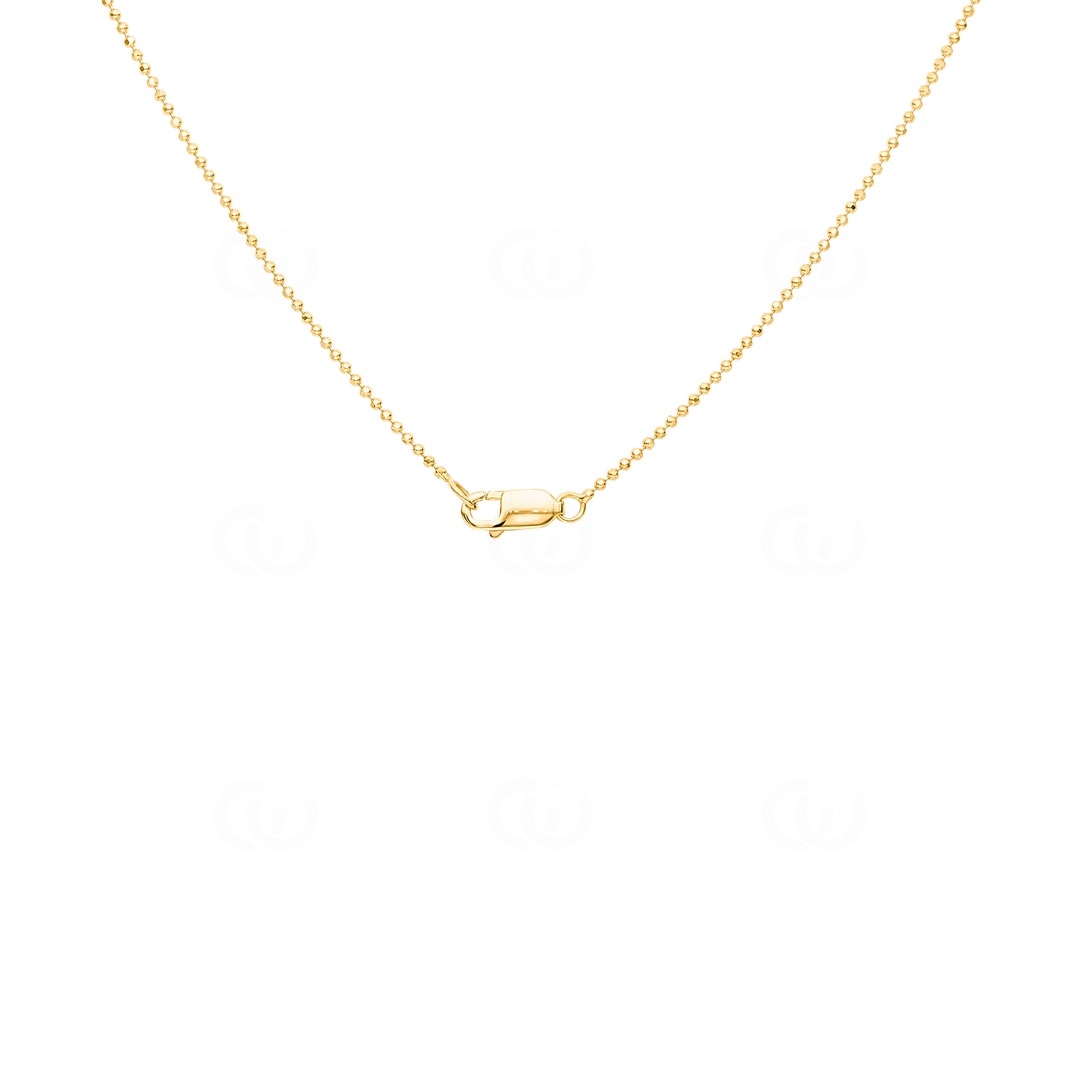 Y-Collier 750/18 K Gelbgold mit Diamanten 0.12ct H/Si