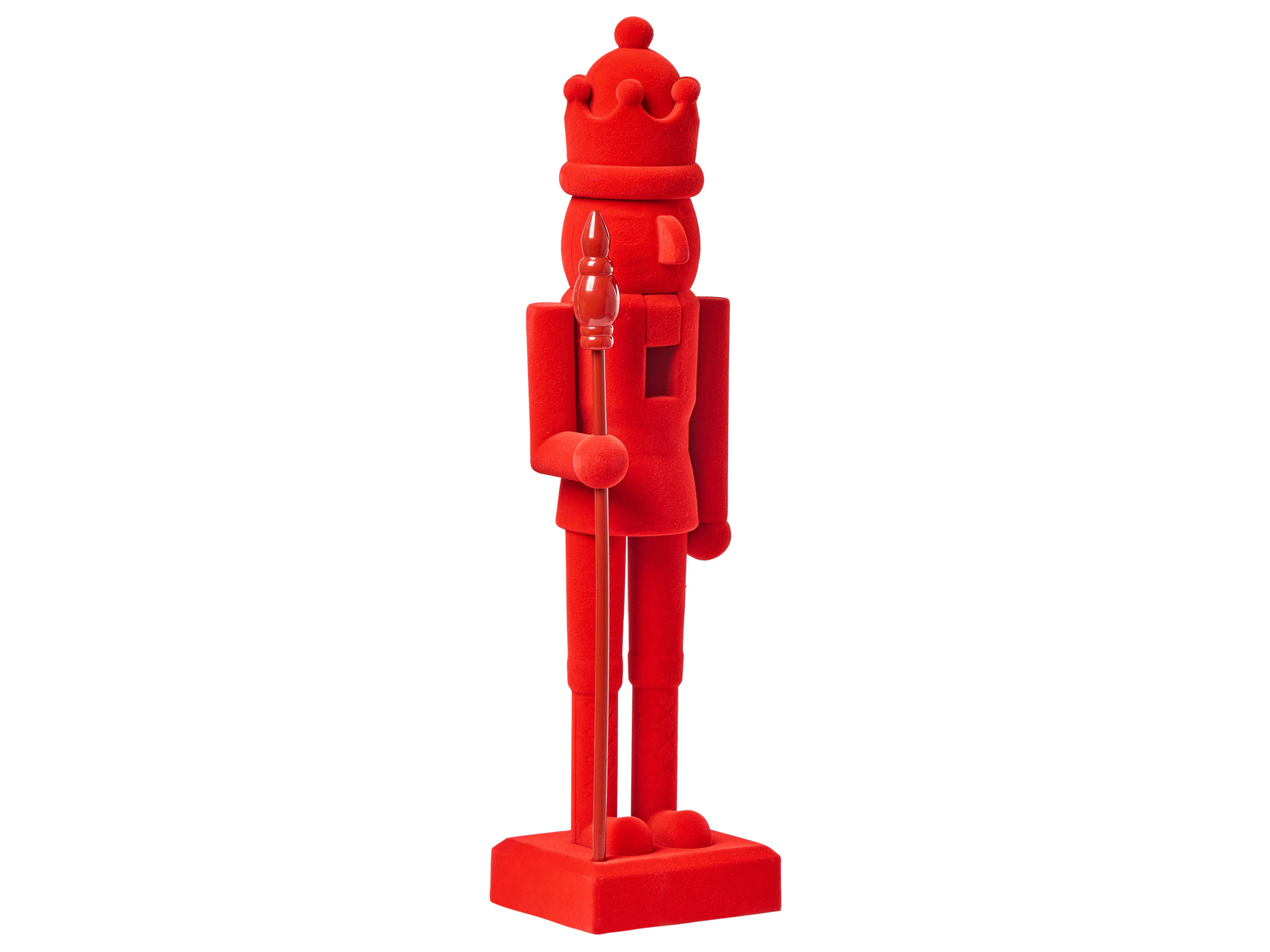 Set van 2 figuren FLATEY Notenkraker 40 cm Rood