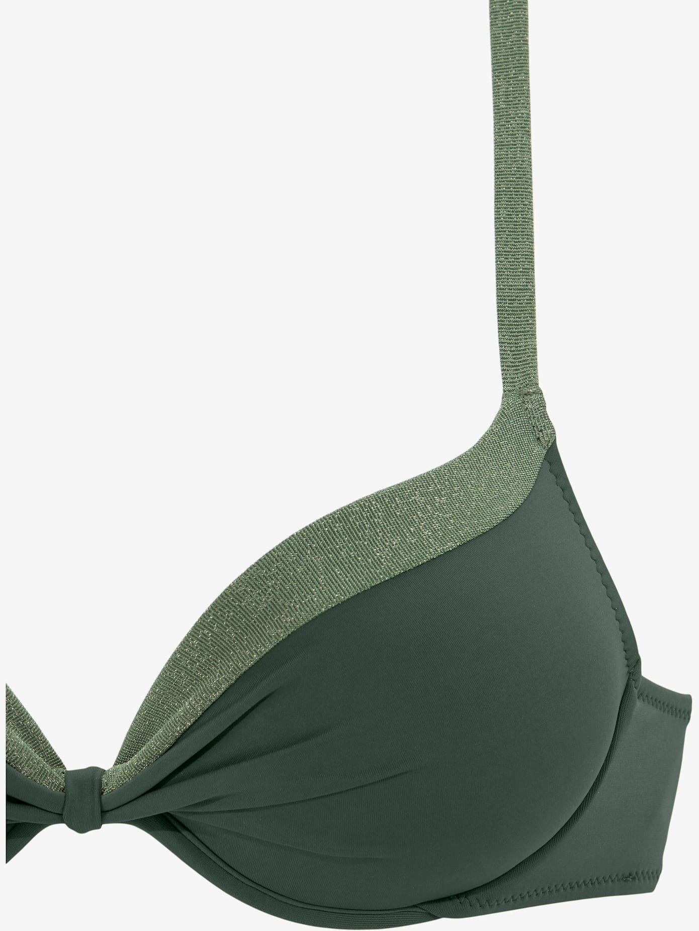 Bikini push-up parties brillantes métallisées