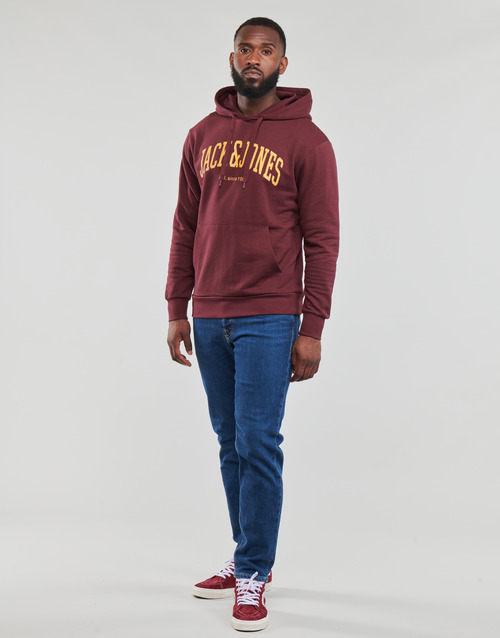 Jack & Jones - JJEJOSH SWEAT HOOD - Bordeaux
