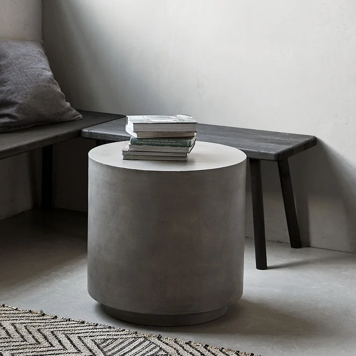 House Doctor - Out Beton Beistelltisch, H 35 cm, grau