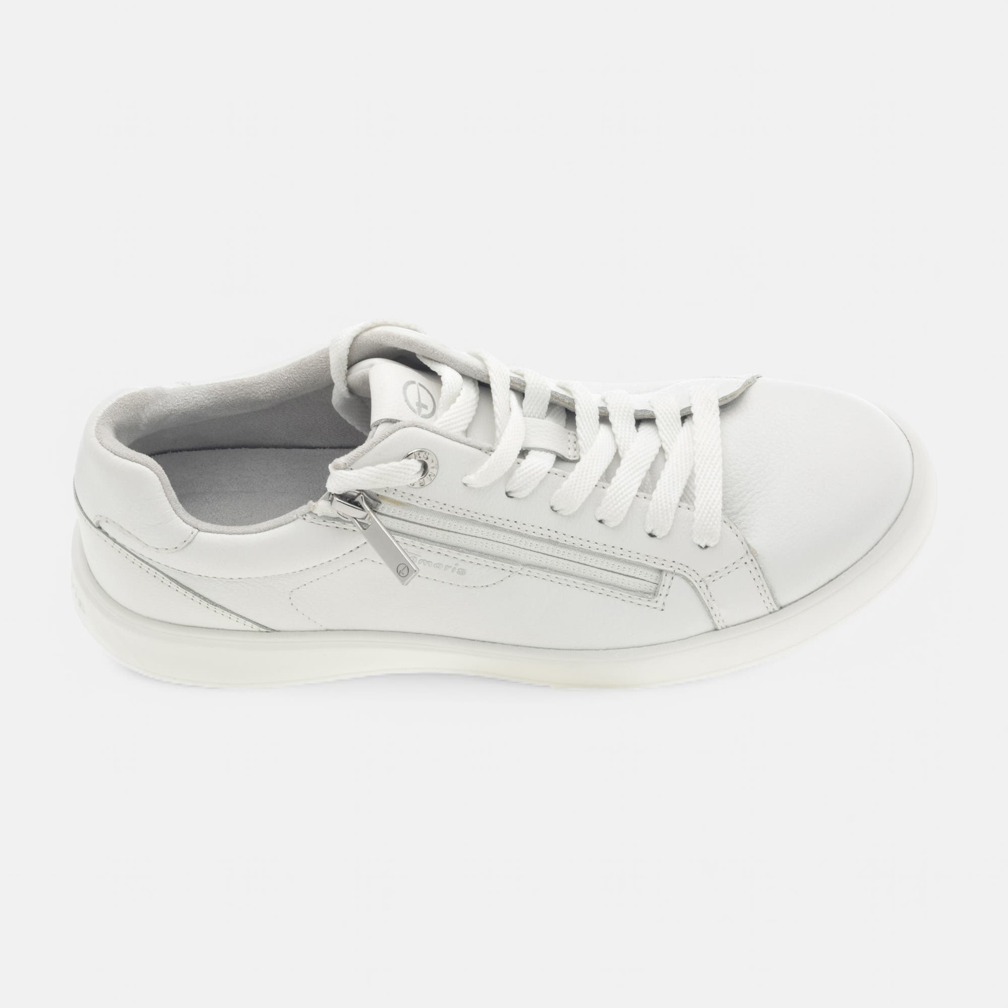 Baskets basses Femme en cuir blanc