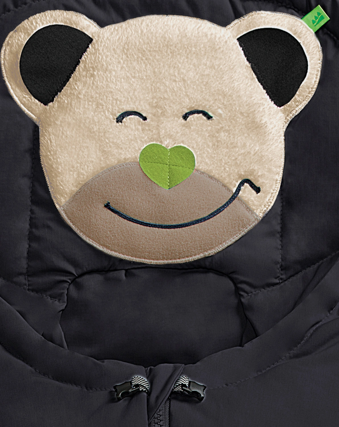 Fußsack Mucki® BEAR (81cm) in schwarz