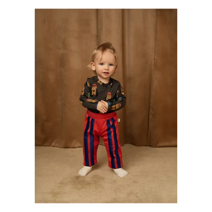 Mini Rodini Pantalon de Survêtement Polyester Recyclé | Rouge
