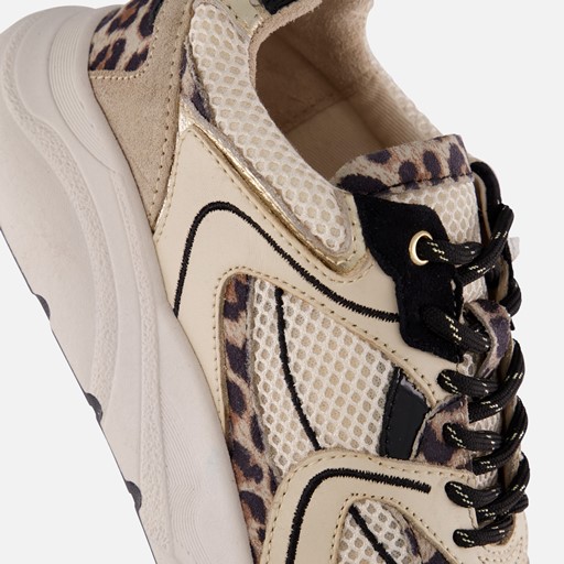 PS Poelman Sneakers beige Leer