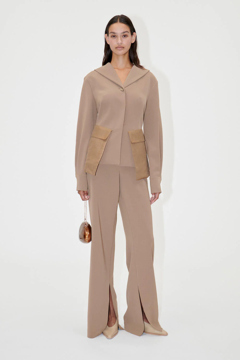 Stine Goya  Archie blazer - Coffee Brown