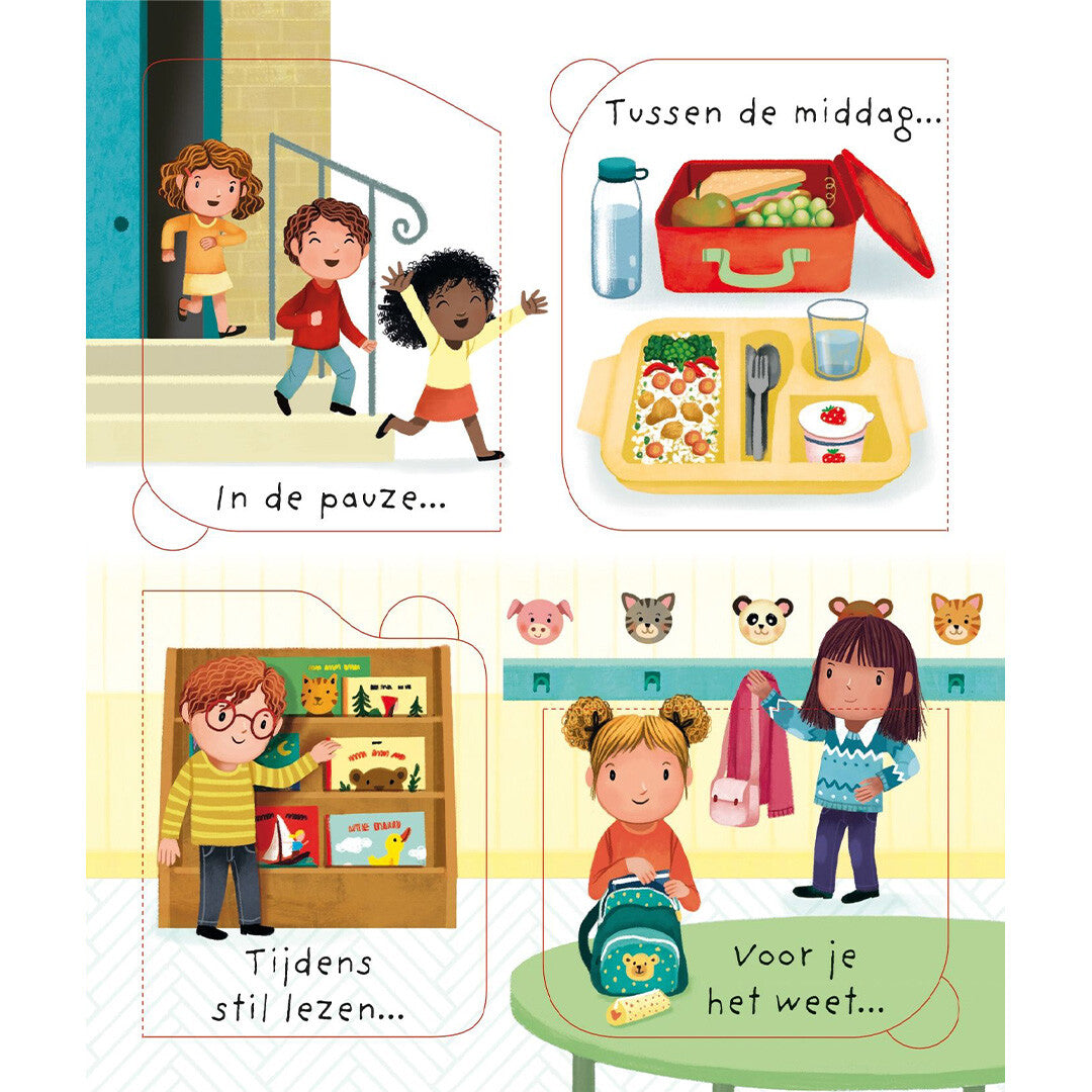 Usborne flapjesboek waarom moet ik naar school?