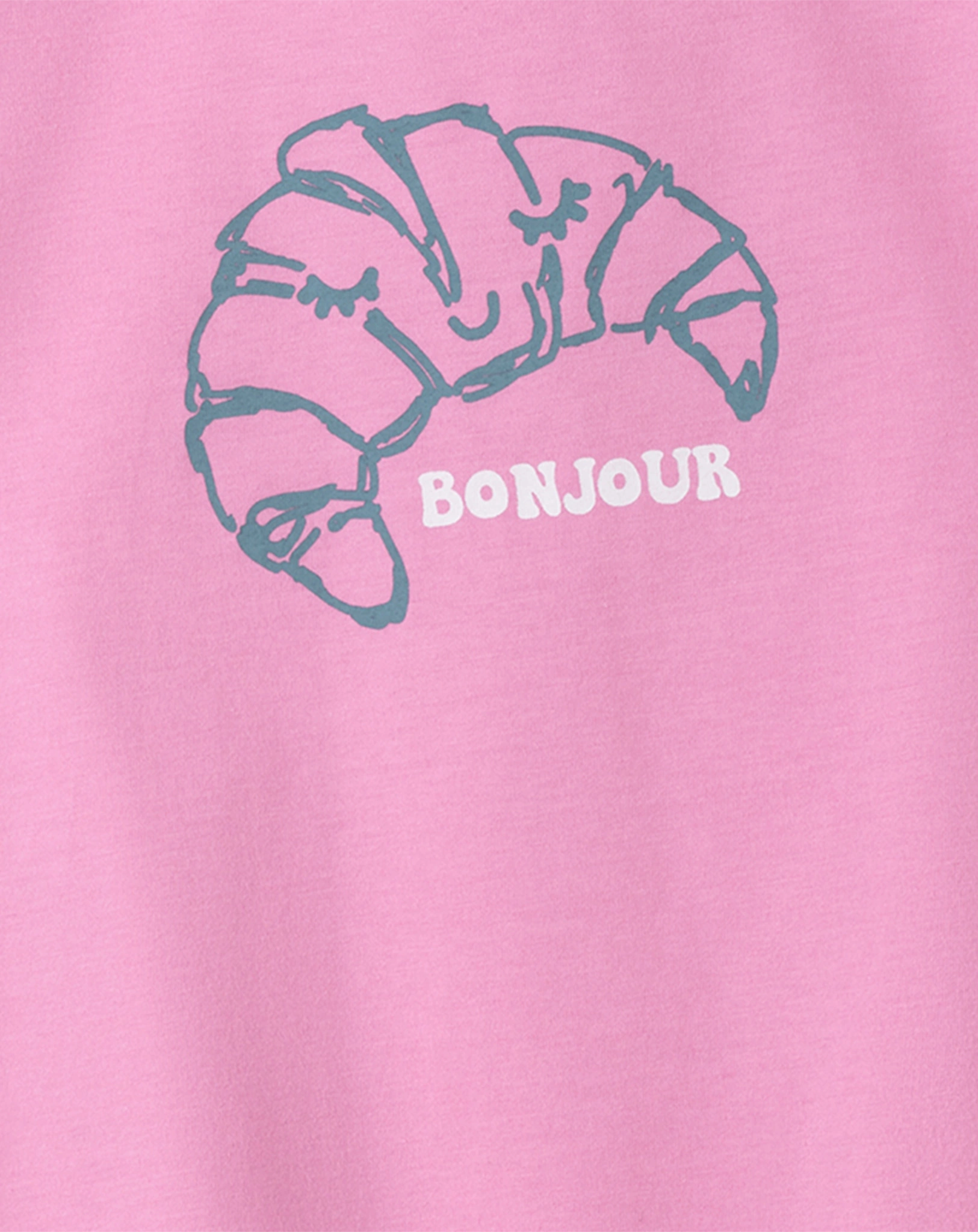 T-Shirt BONJOUR in azalee
