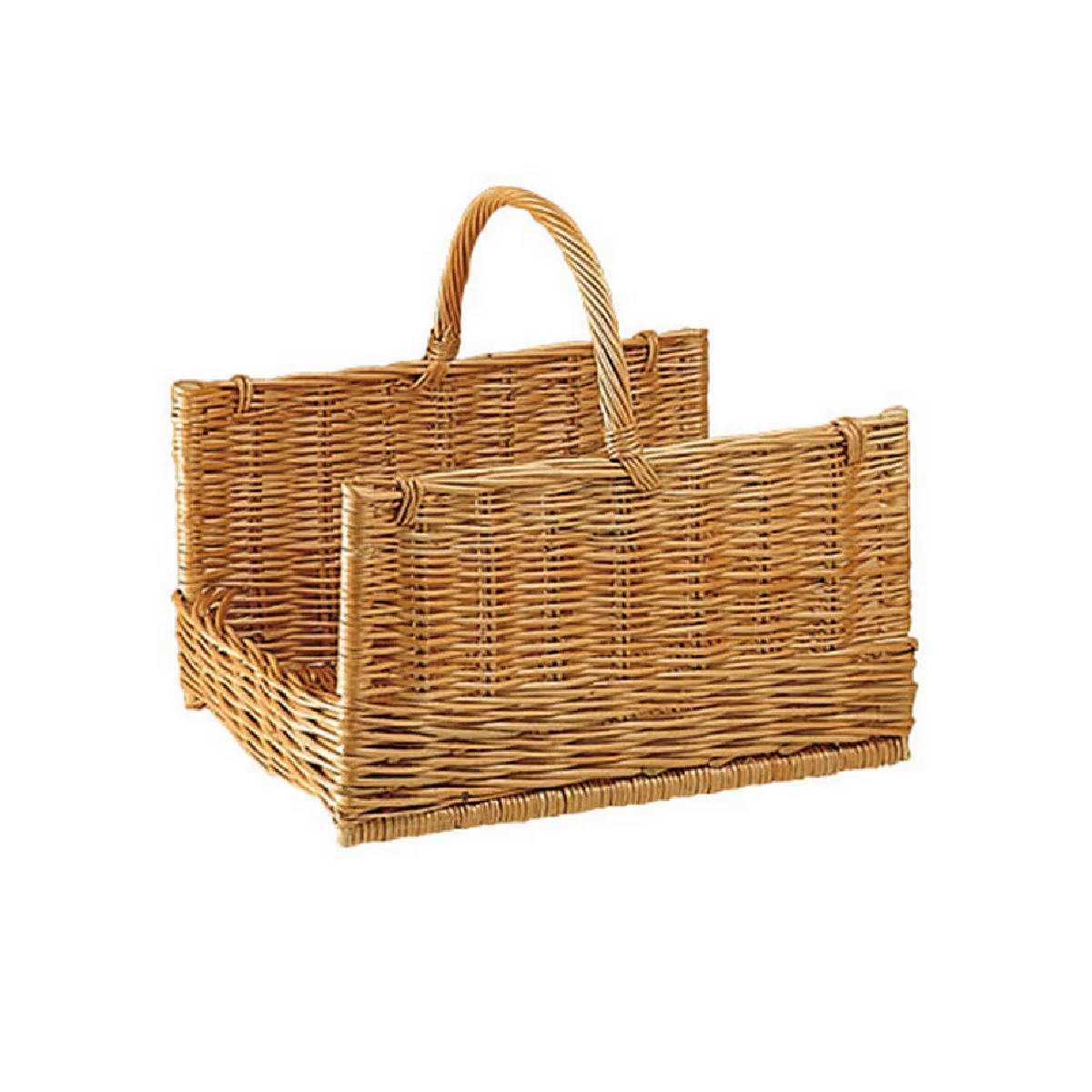 Aubry Gaspard Panier à bûches osier buff - PBU1292