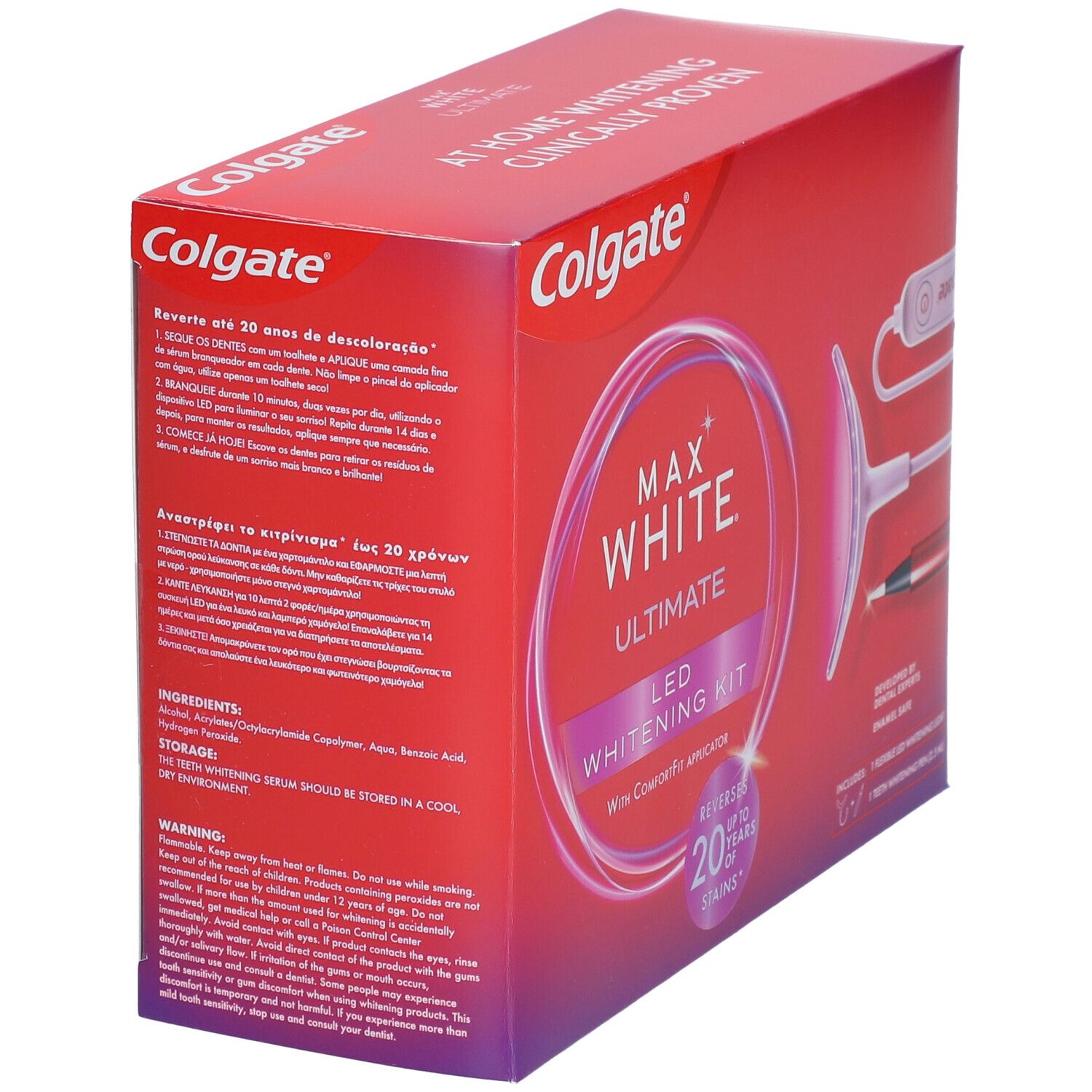 Colgate® Max White Ultimate LED-Whitening-Kit mit KomfortFit-Adapter