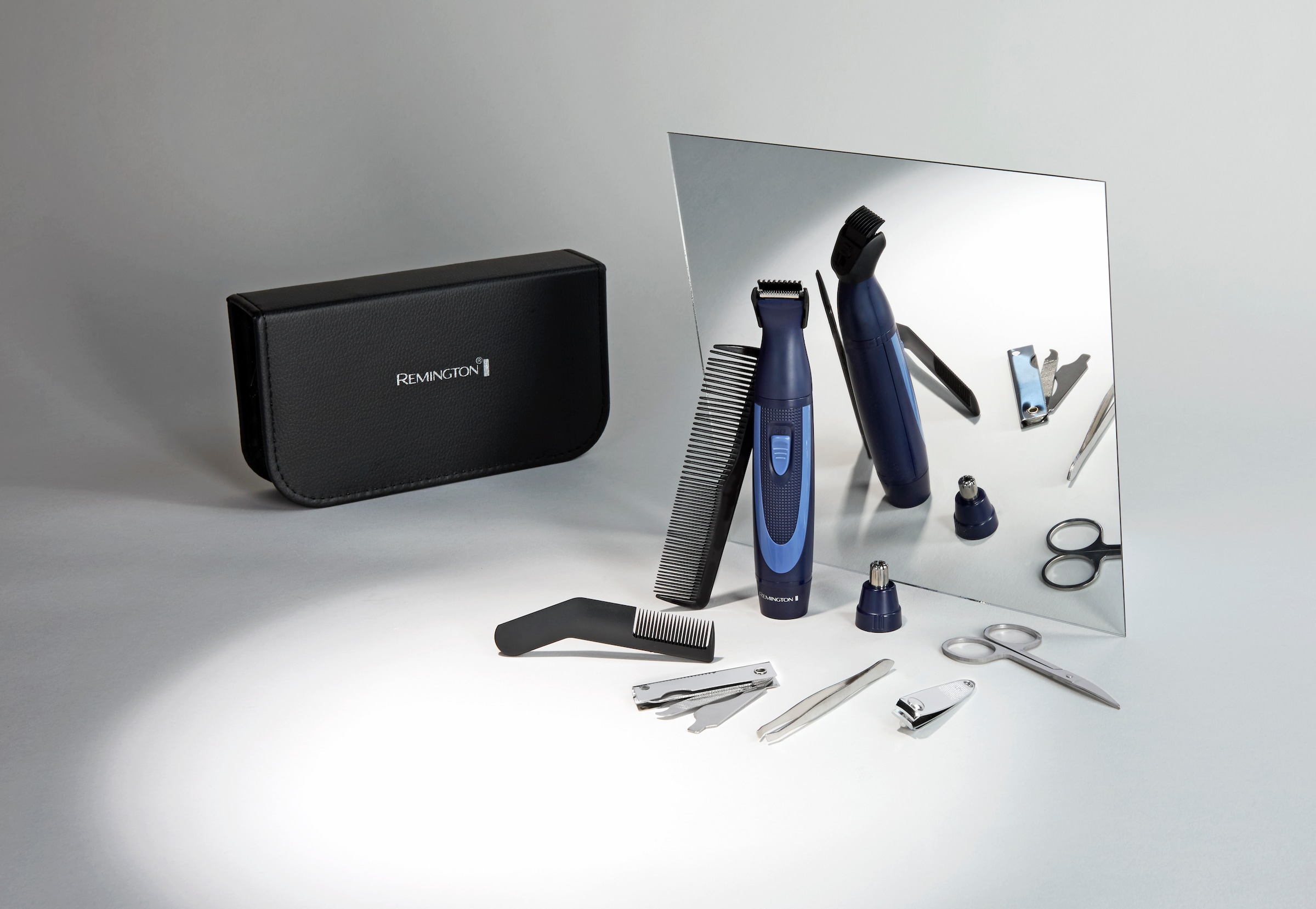 Remington Multifunktionstrimmer »NE3890« 2 Aufsätze 13-teiliges Travel Kit