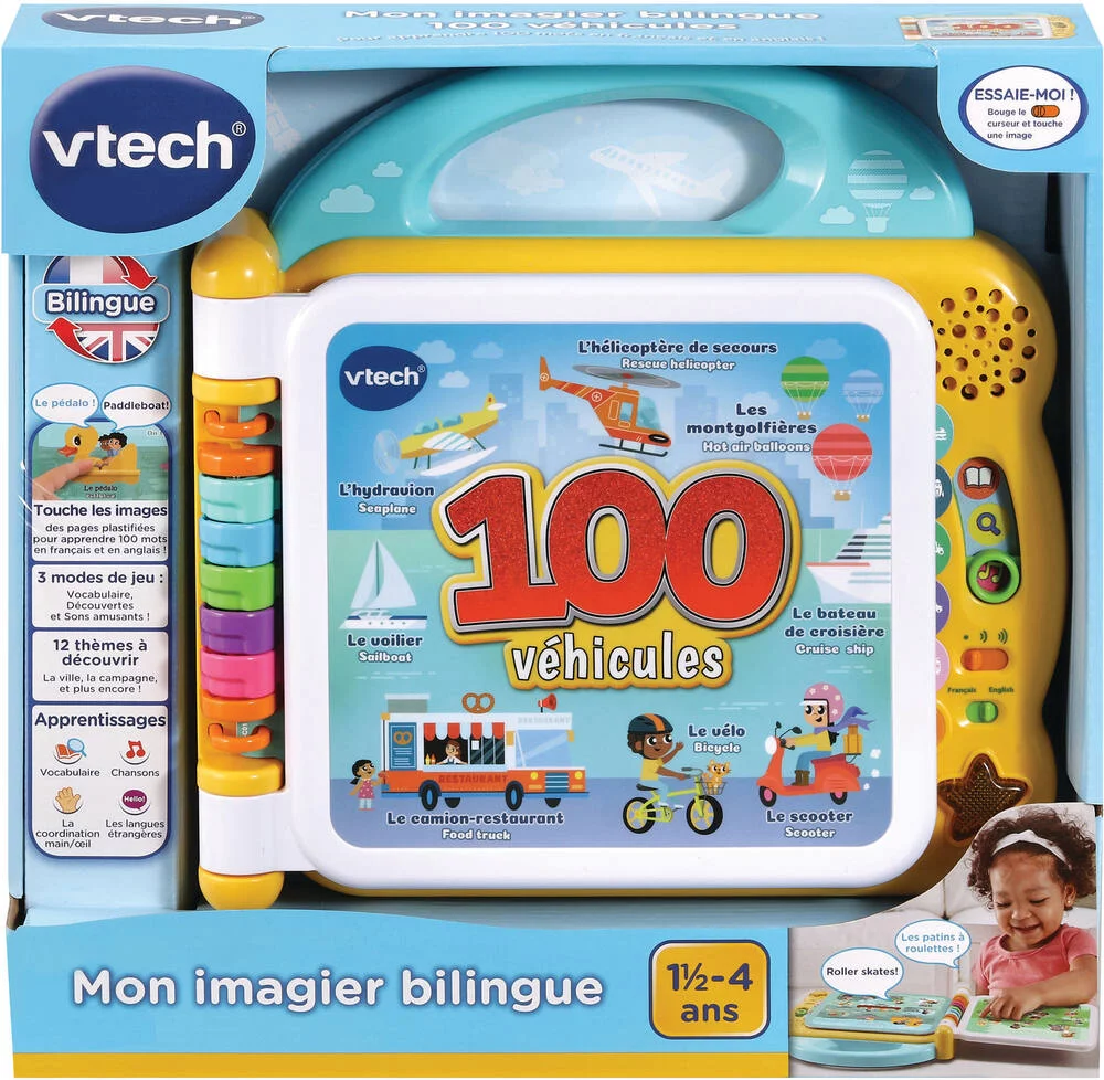 MON IMAGIER BILINGUE - 100 VÉHICULES
