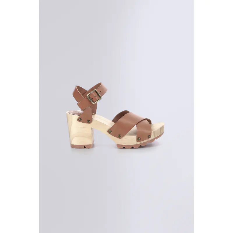 KICK WISE CAMEL SANDALES Cuir Femme