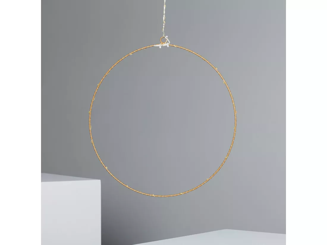 Anneau avec Guirlande lumineuse LED Hoop Doré