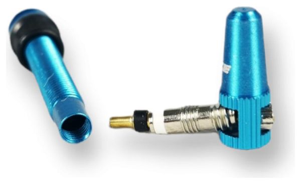 Paire de Valves Tubeless Ice Airflow 44mm Bleu