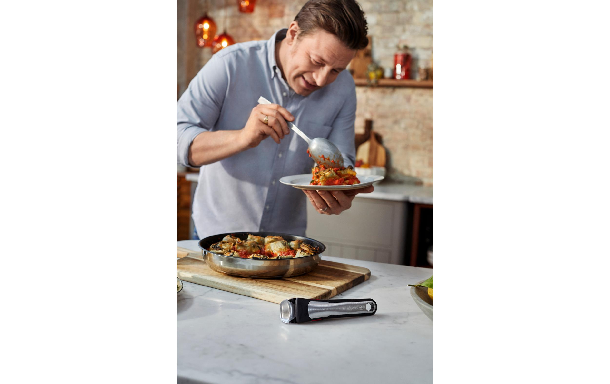 Pfannen-Set Jamie Oliver Ingenio On 3-teilig 24 cm/28 cm<br>Platzsparendes und vielseitiges Kochgeschirr