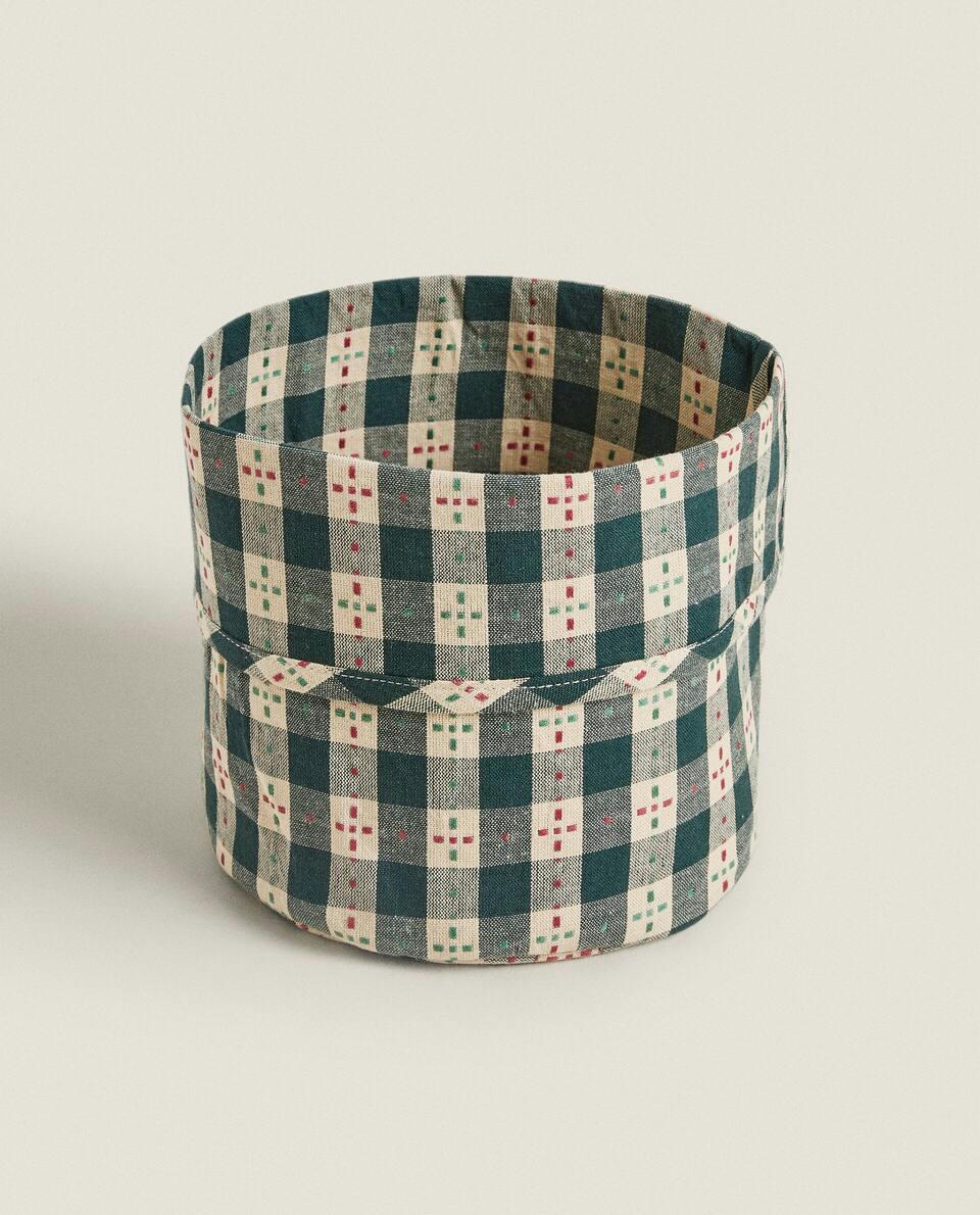 CESTA DE PÃES XADREZ DE NATAL