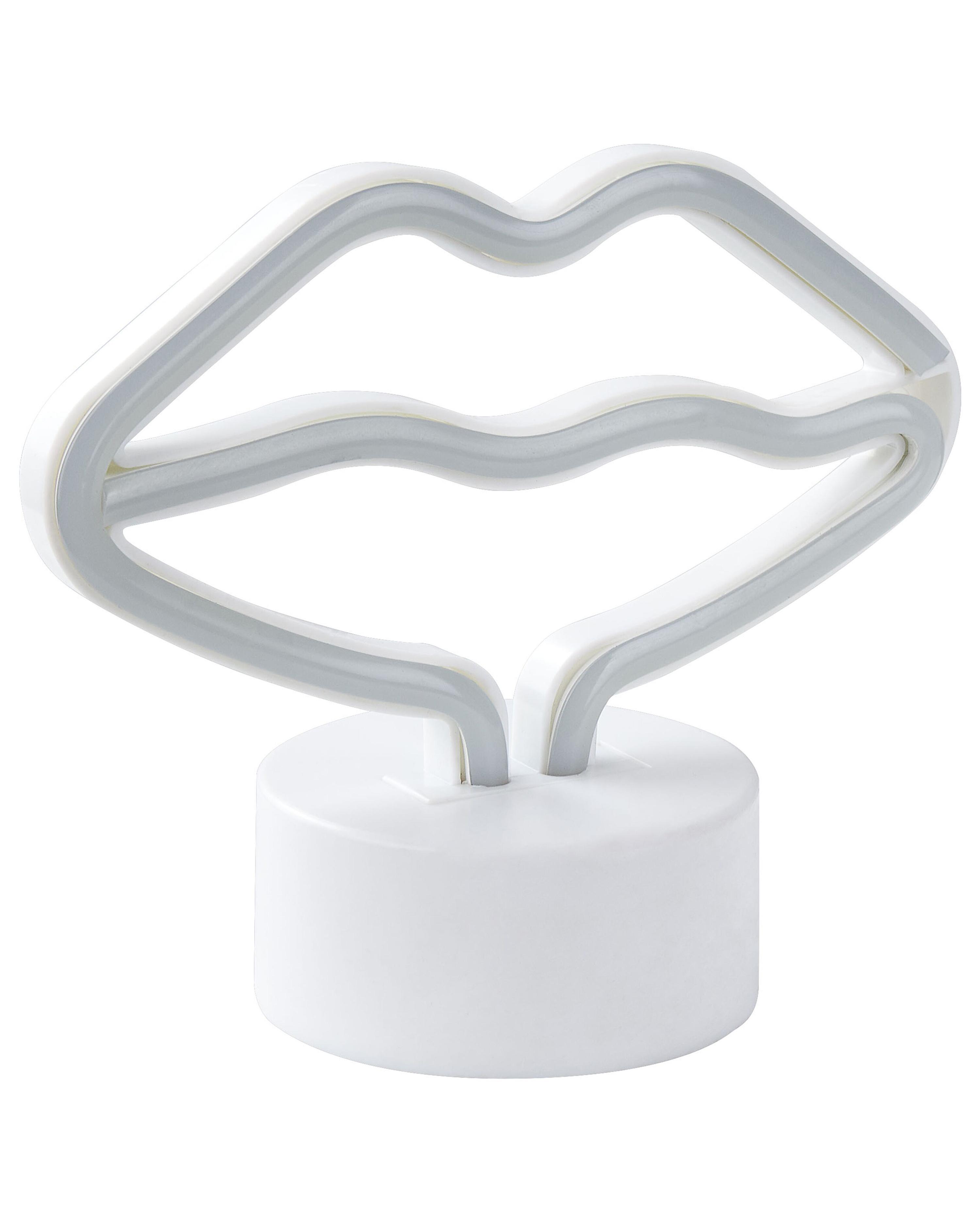 LED neon lichtbord Lippen FLORA Roze
