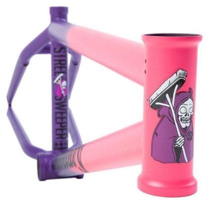 Cadre Sunday Street Sweeper Hot Pink X Fade Purple - Taille TopTube - 20 5