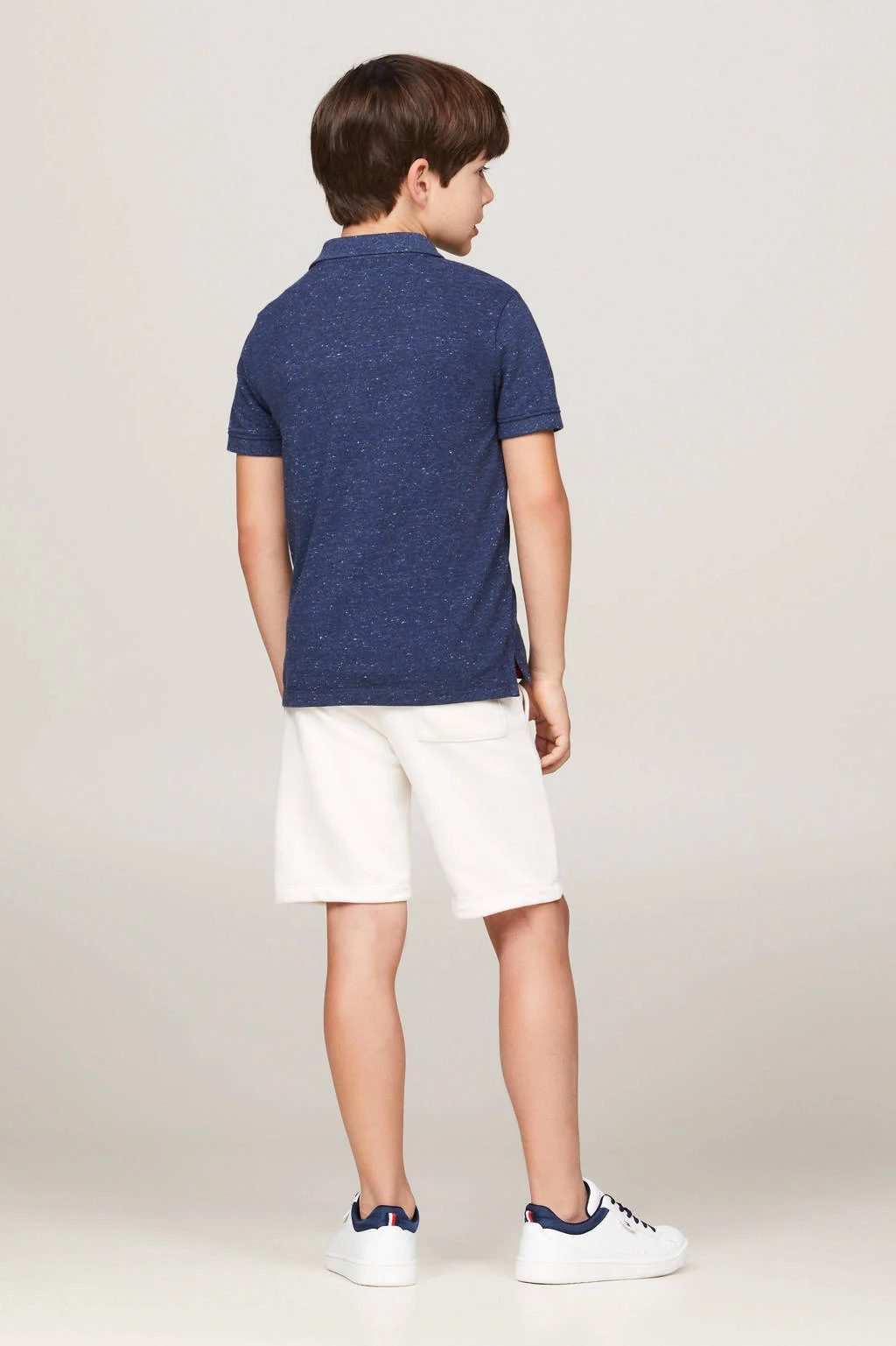 Tommy Hilfiger gemêleerde polo donkerblauw