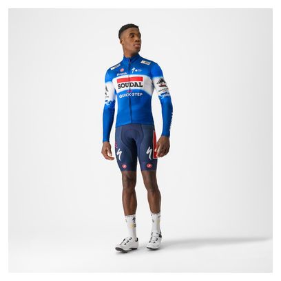 Maillot Manches Longues Castelli Thermal Soudal Quick-Step 2024 Bleu