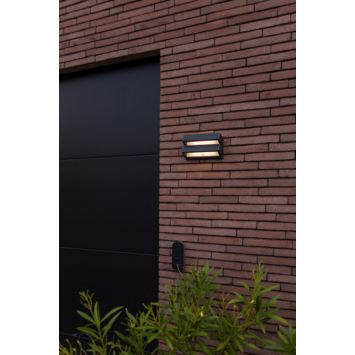 LUTEC wandlamp Barlo Solar antraciet 8,2W met bewegingssensor