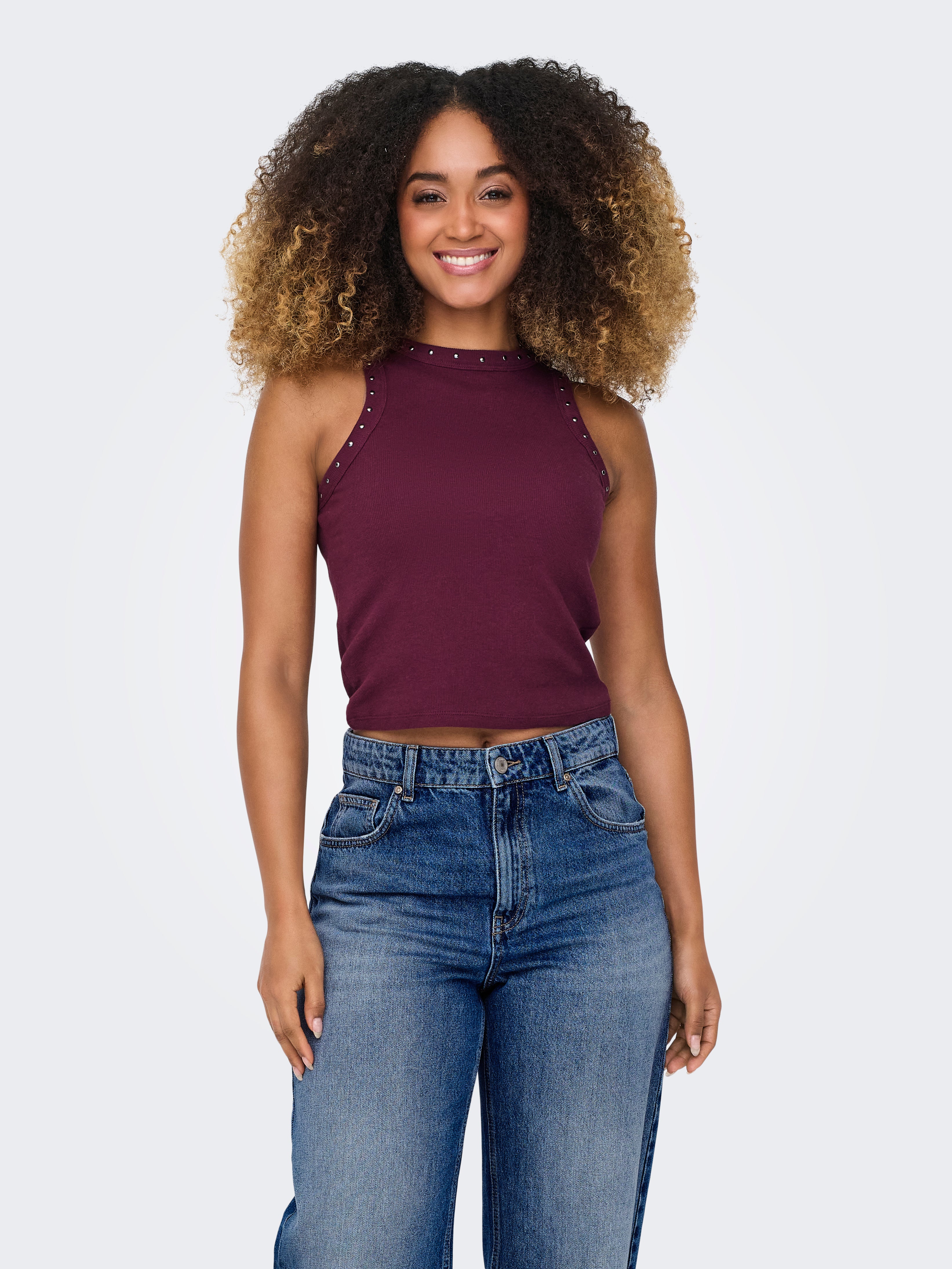 ONLJEAN Top Burgundy